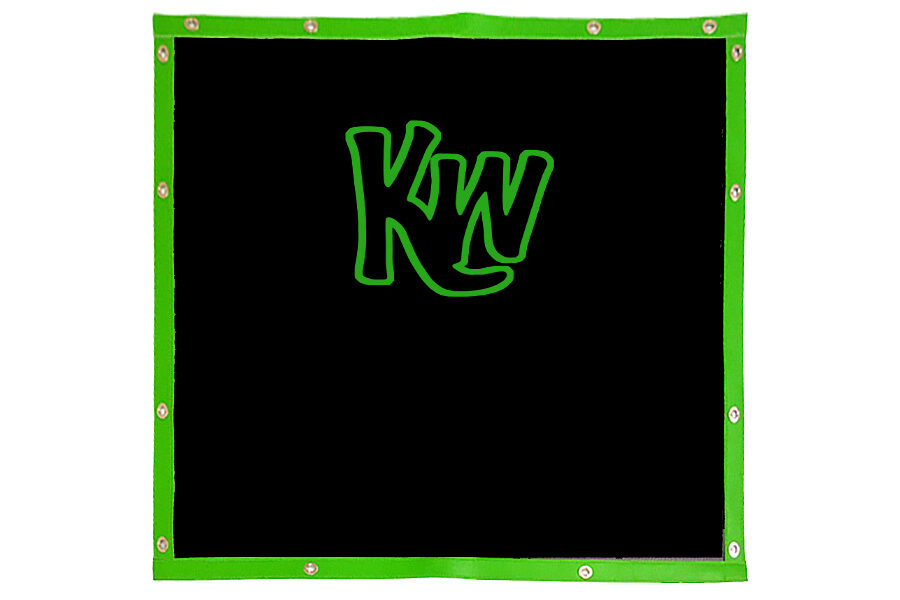 KW Logo Lime Green Trim Bug Screen