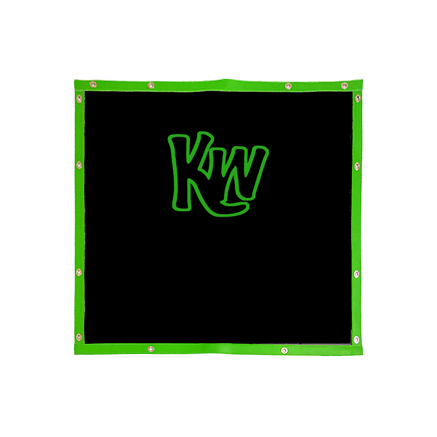 KW Logo Lime Green Trim Bug Screen