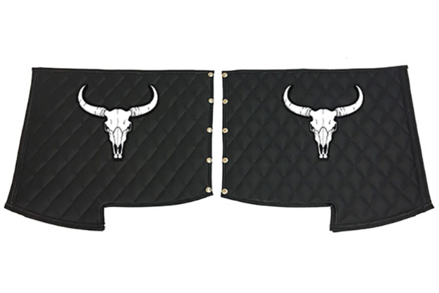 Cow Skull Quilted Fender Guard