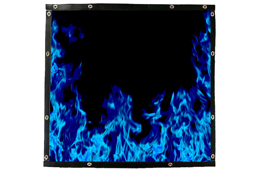 Blue Flames Bug Screen