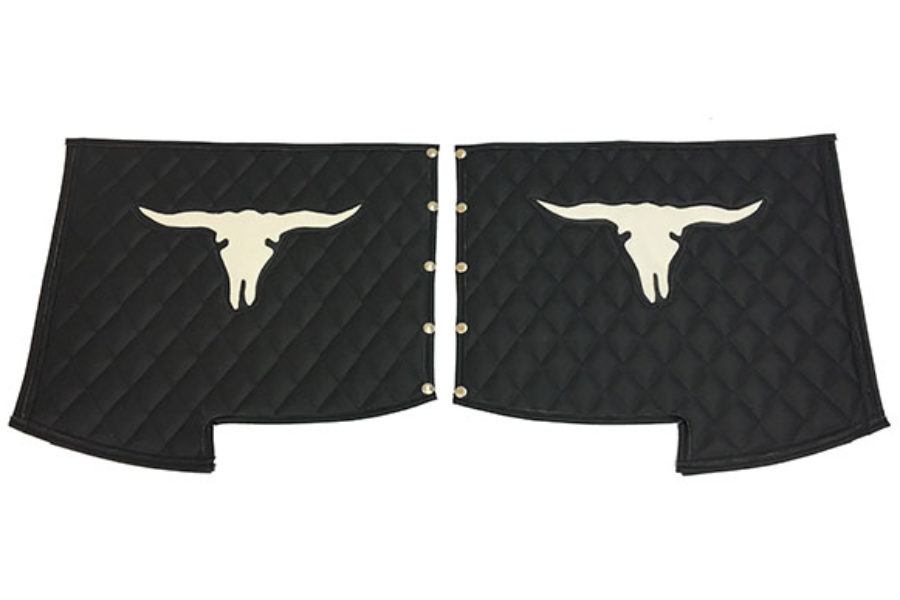 Cow Skull Quilted Fender Guard