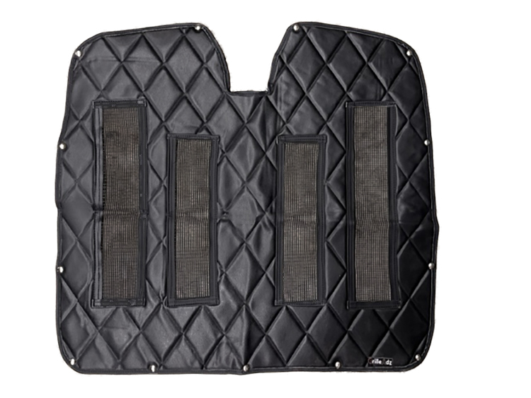 Black OE Slotted Kenworth Quilted Winterfront