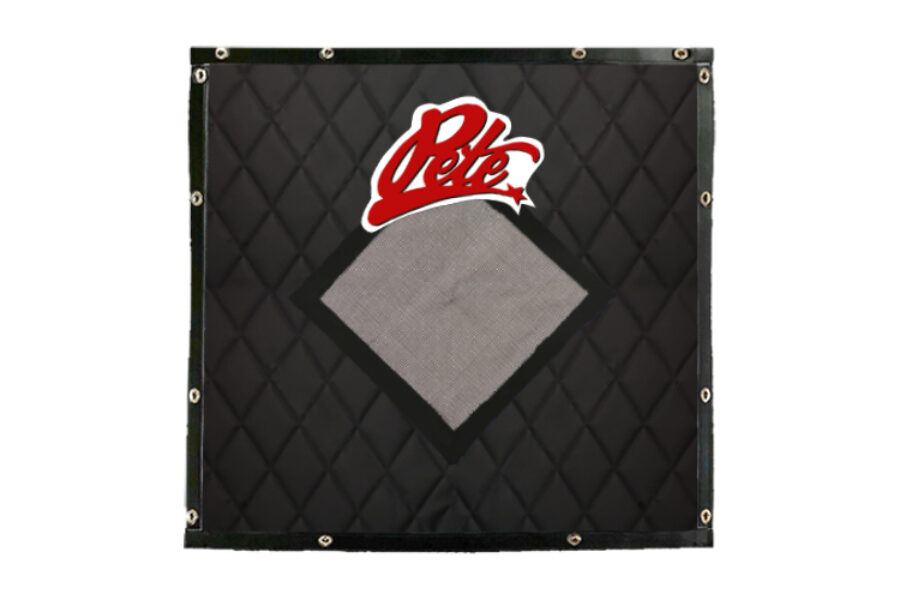 Quilted Black Standard Diamond Winterfront with Pete Logo